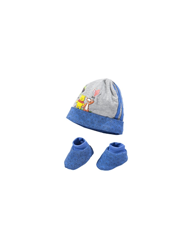 Set Adidas Gorro +Patucos Azul