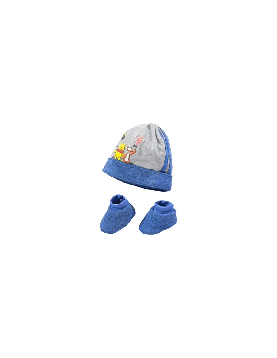 Set Adidas Gorro +Patucos Azul