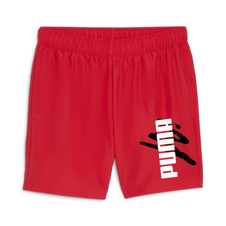 Short Puma Logo Rojo