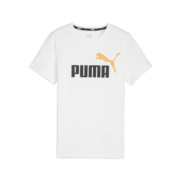 Camiseta Puma Ess+ 2 Col Logo Blanca