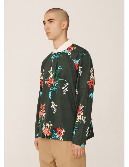 POLO UMBRO YMC Aloha Print Jersey Shirt Floral Multi