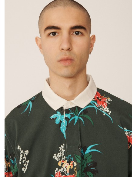 POLO UMBRO YMC Aloha Print Jersey Shirt Floral Multi