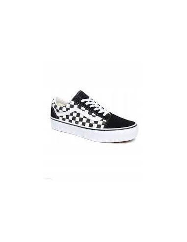 zapatilla Vans Mujer Old School Platform Negra