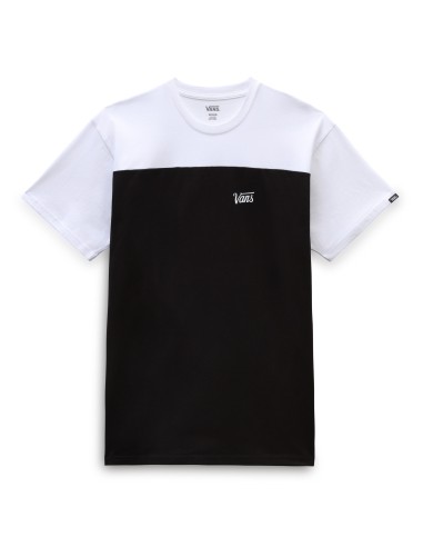 Camiseta Vans Hombre Script Crew Block Negra