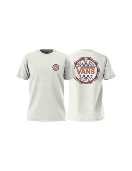 Camiseta Vans Hombre Hawl Pas SS Crew Blanca