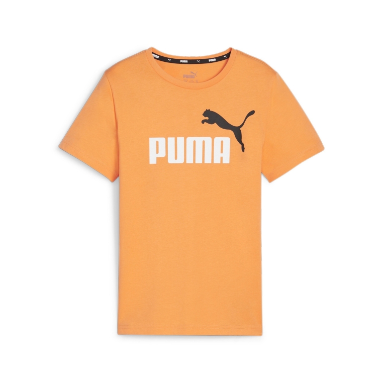 Camiseta Puma Ess+ 2 Col Logo Naranja