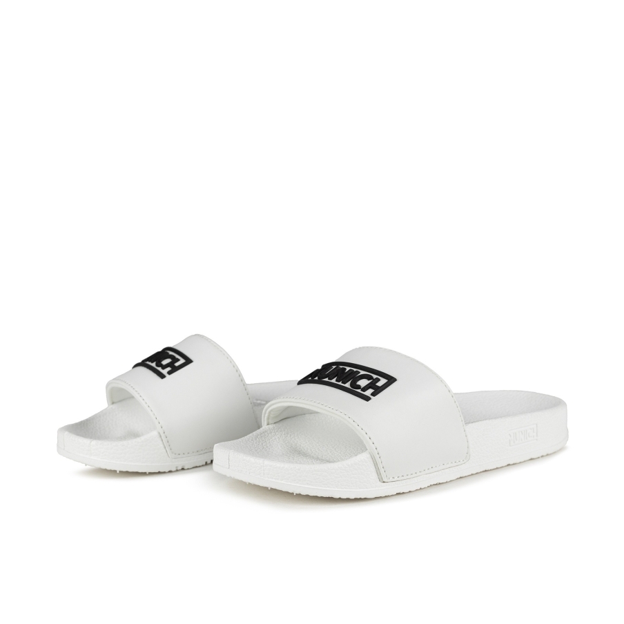 Chancla Munich Flat Sider Blanco