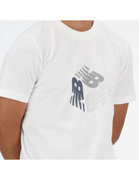 Camiseta New Balance Hombre Blanca