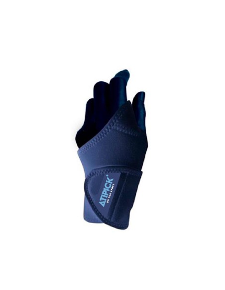 Muñequera estabilizadora flexible en neopreno ajustable, pulgar DERECHO abierto (UNIDAD) Blue