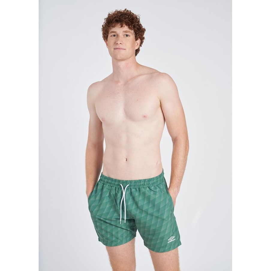 BAÑADOR UMBRO PRINTED SWIM SHORT  DARK IVY