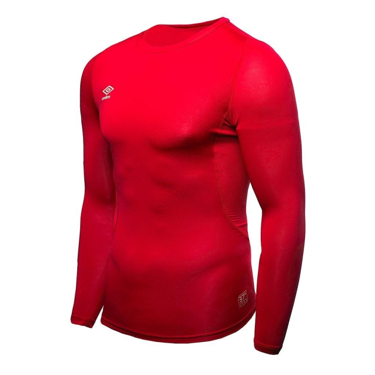 Camiseta Térmica Core LS Umbro Junior Roja