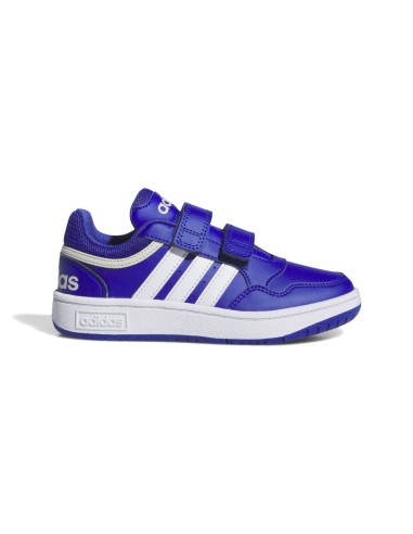 Zapatilla Adidas Niño Hoops 3.0 Azul