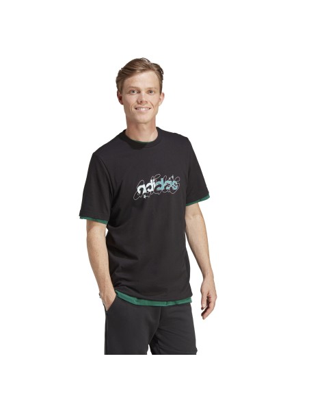 Camiseta Adidas Hombre Sportswear Negra