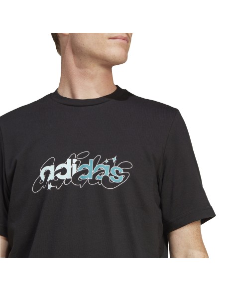 Camiseta Adidas Hombre Sportswear Negra