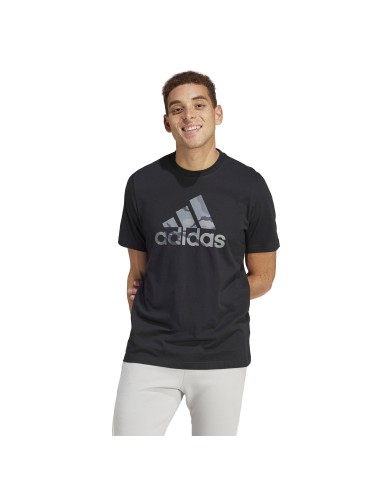 Camiseta Adidas Hombre Camo Negra