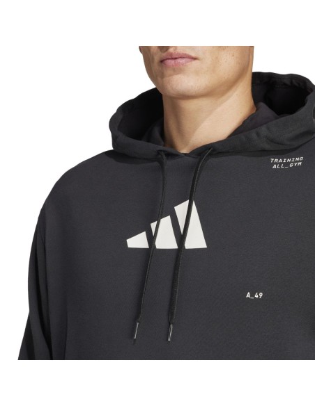 Sudadera Adidas Hombre Performance Negra