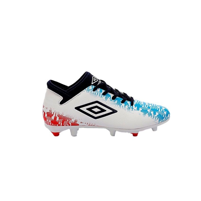 bota de futbol umbro niño formation II FG blanca