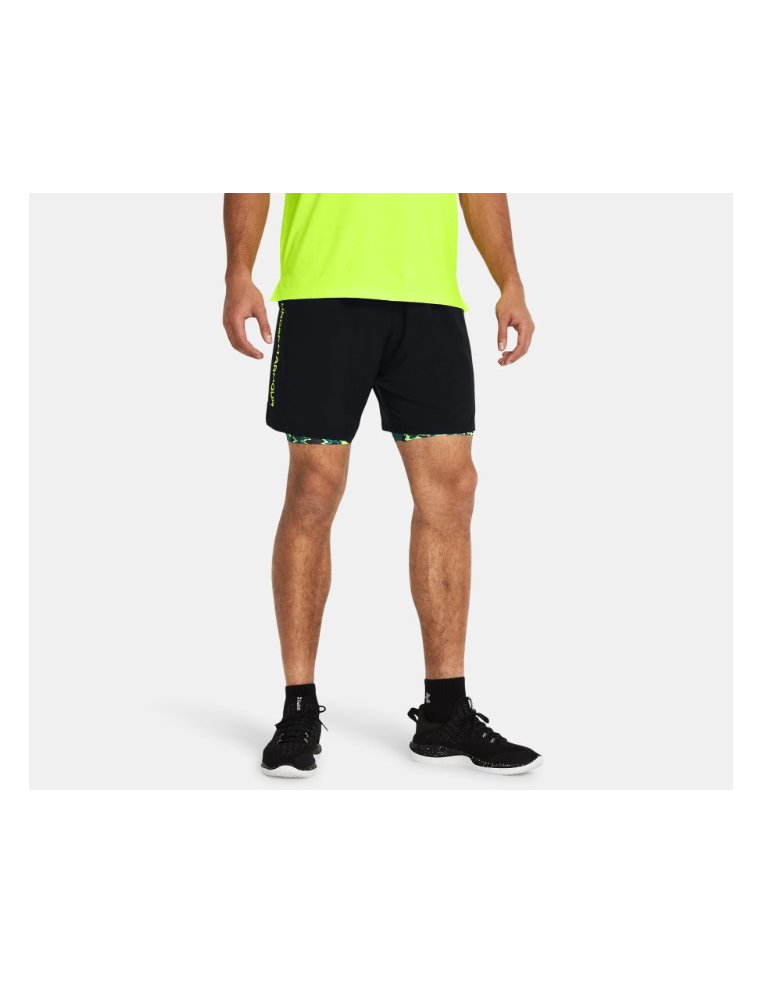 Short Under Armour Hombre Woven Wdmk Negro