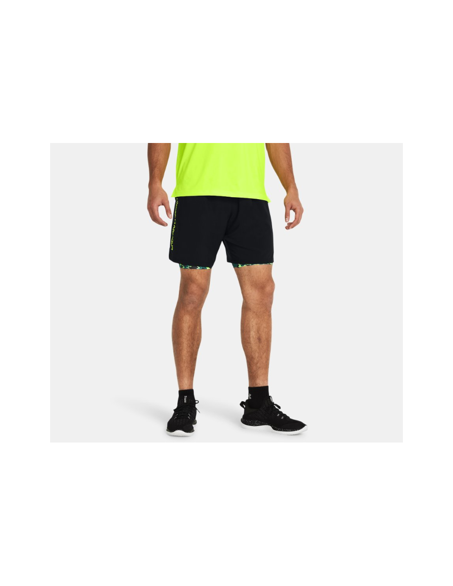 Short Under Armour Hombre Woven Wdmk Negro