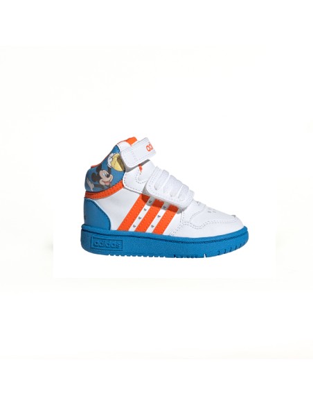 Zapatilla Hoops Mid 3.0 Adidas Junior Blanca