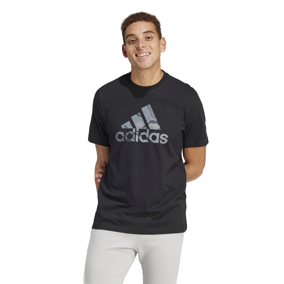 Camiseta Adidas Hombre Camo Negra