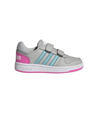 Zapatillas Hoops 2.0 Adidas Junior Gris