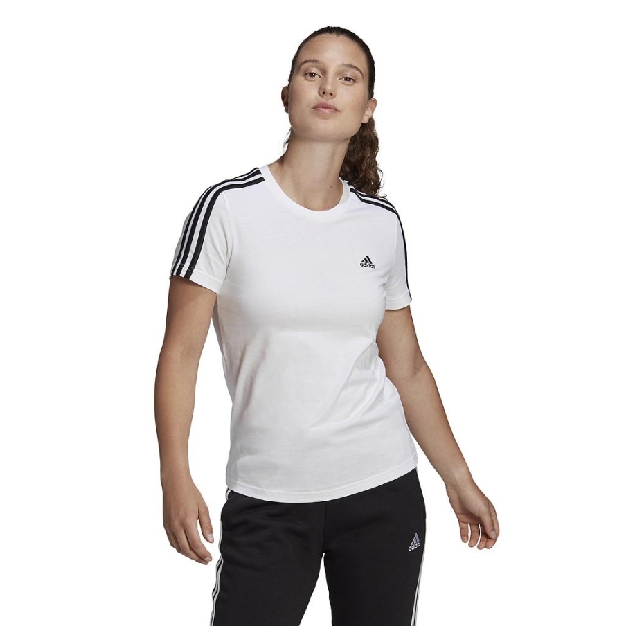 Camiseta Adidas Mujer Essentials Blanca