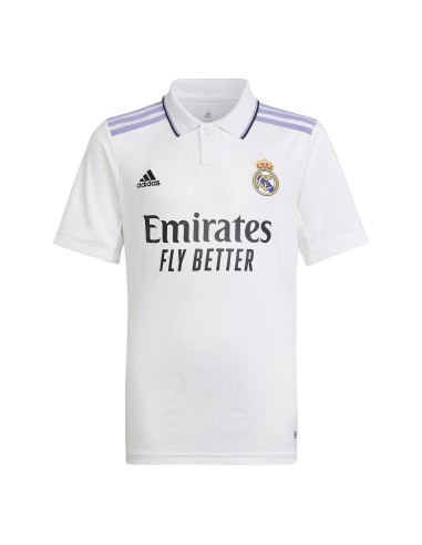 Camiseta Real Madrid 22/23 1ª Equipacion Adidas Junior Blanca