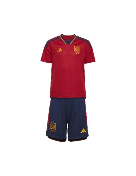 Conjunto España 22/23 Adidas Niño Roja