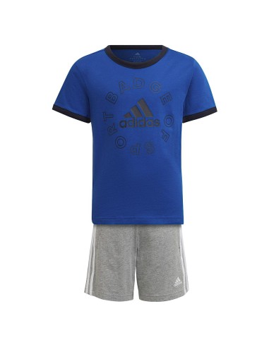 Conjunto Badge Of Sports Adidas Junior Azul