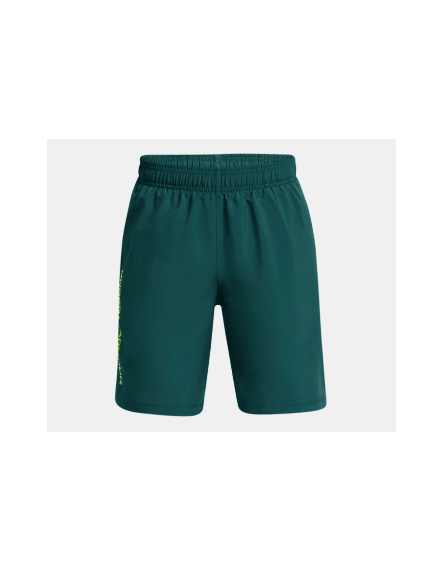 Short Under Armour Niño Woven Wdmk Verde