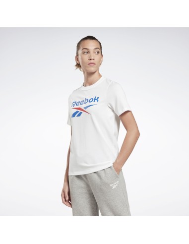 Camiseta Reebok Mujer Identity Big Logo Blanca