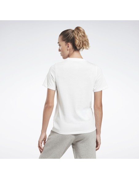 Camiseta Reebok Mujer Identity Big Logo Blanca