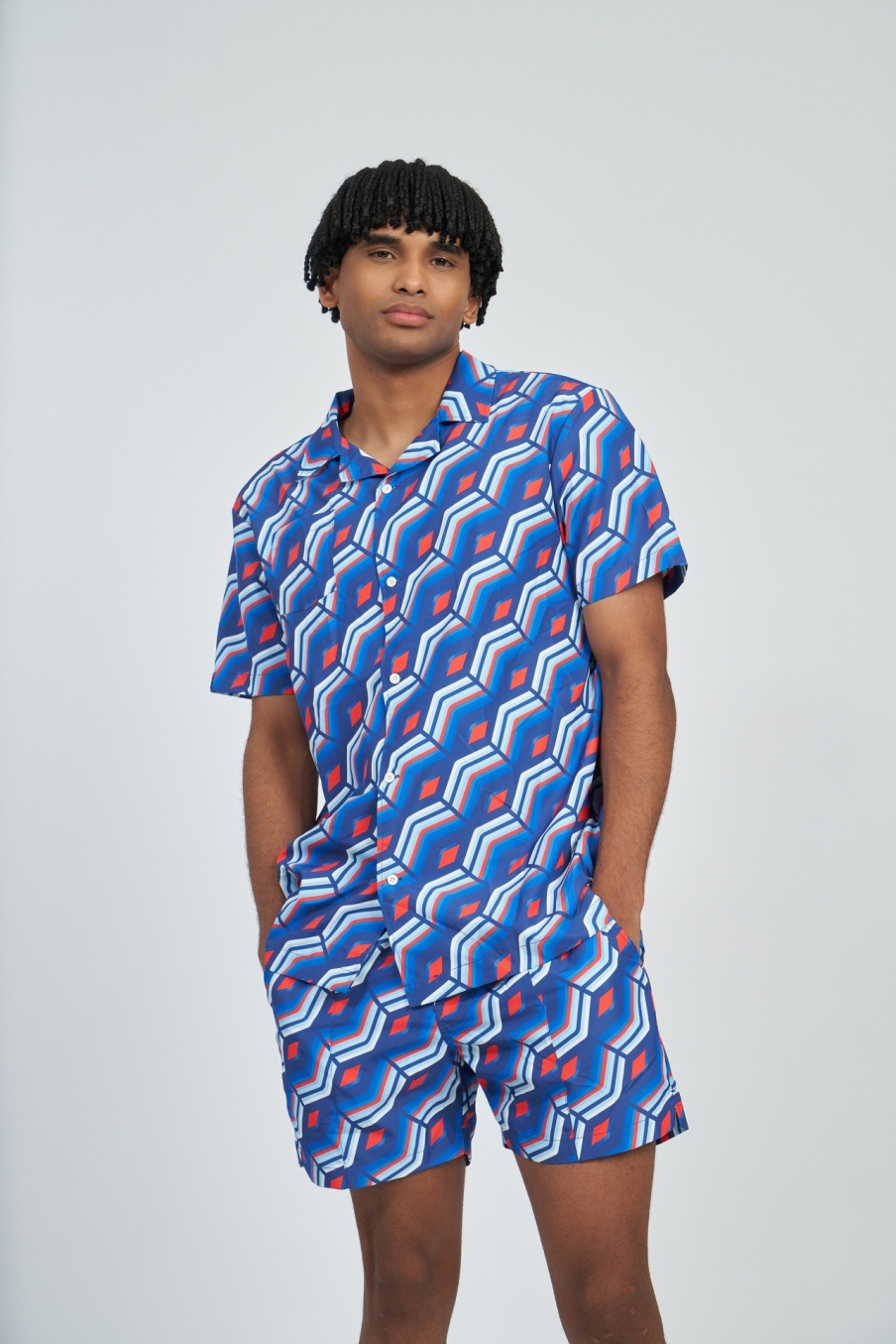 camisa umbro hombre printed quetzal azul