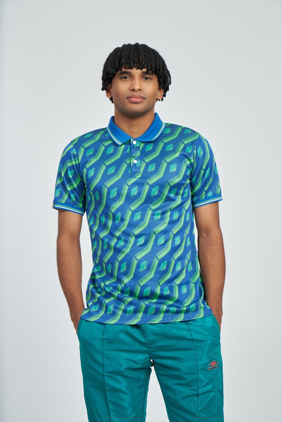 polo umbro hombre jacquard quetzal verde