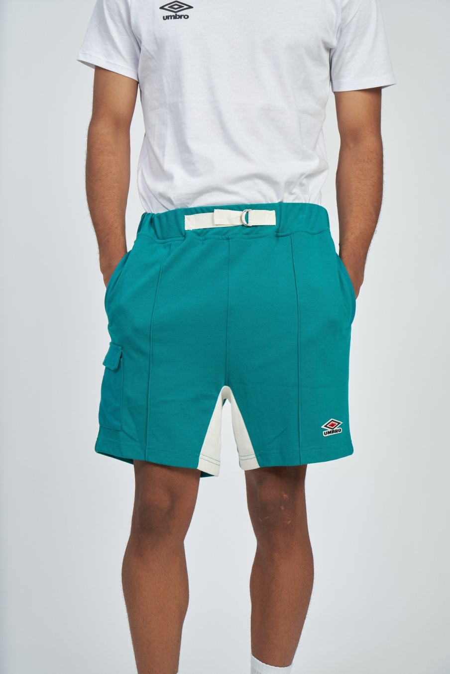 short umbro hombre panelled quetzal verde