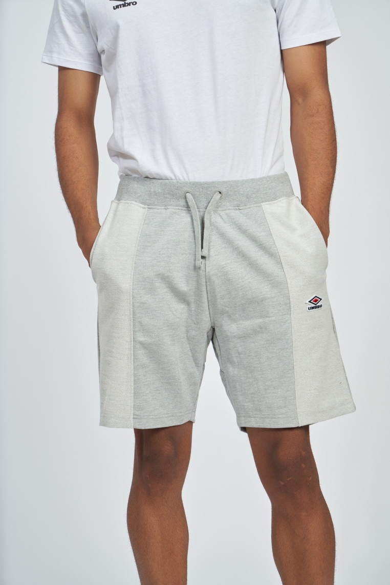 short umbro hombre textured gris