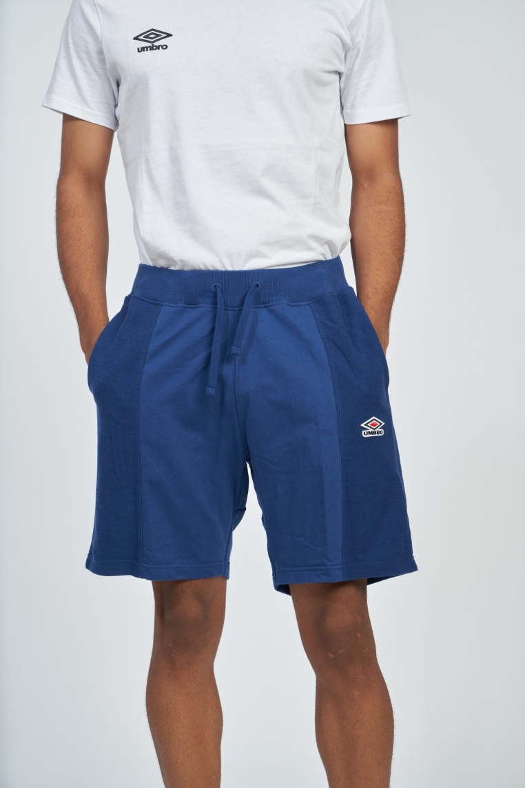 short umbro hombre textured azul