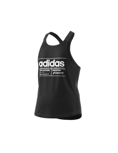 Camiseta Basic Tank Adidas Junior Negra