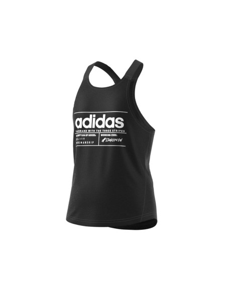 Camiseta Basic Tank Adidas Junior Negra