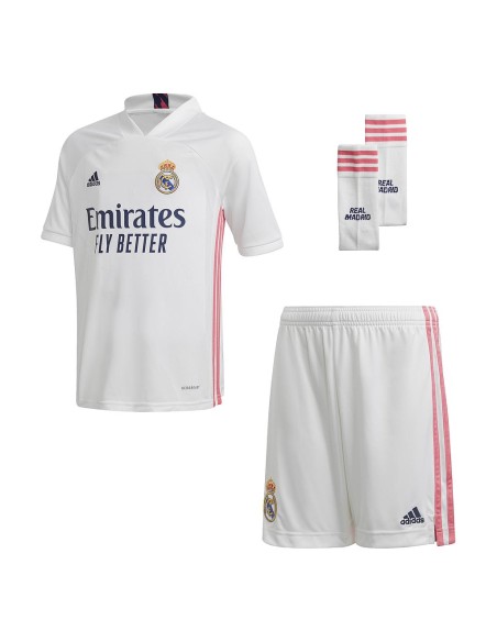 Camiseta Real Madrid Home Youth Kit Junior bLANCO