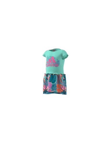 Conjunto Adidas Flower Print Toddlers Azul