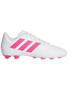 Bota de Futbol Adidas Junior Blanca / Rosa 2